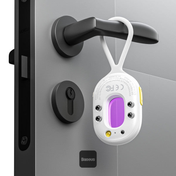 Baseus Heyo Series II Infrared Camera Detector - Mini Travel Hotel Hidden Camera Finder Anti-Theft Dual Detection Modes Portable LED Flashlight - White