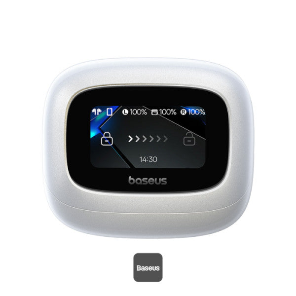Baseus Bowie M2s Ultra True Wireless Earphones -52dB ANC 4-Mic ENC Smart Display 006s Low Latency Bluetooth 54 – White