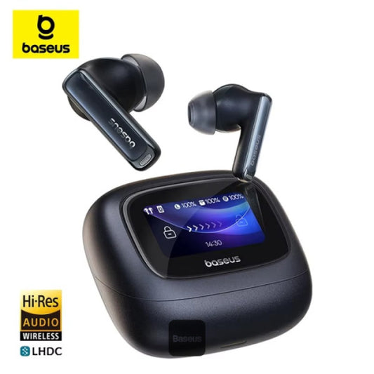Baseus Bowie M2s Ultra True Wireless Earphones -52dB ANC 4-Mic ENC Smart Display 006s Low Latency Bluetooth 54 - Black