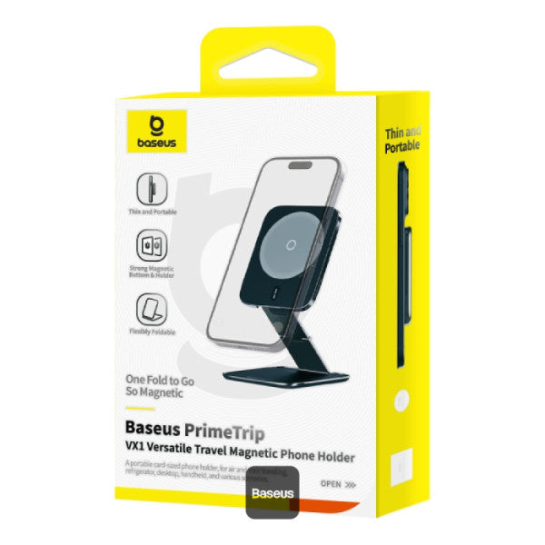 Baseus PrimeTrip VX1 Magnetic Car Phone Holder – Strong Magnetic Mount for Dashboard or Air Vent – Universal Fit – Black