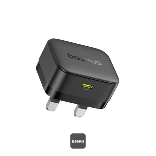Baseus Palm 30W PD Type-C Fast Charging Wall Charger - Ultra Fast USB-C Charger With UK Plug - Black