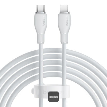 Baseus Pudding Series Fast Charging Cable With High-Speed Data Transmission Type-C to Type-C 100W 5A 2M - White