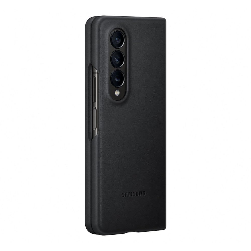 Samsung Galaxy Z Fold4 Leather Cover, Black
