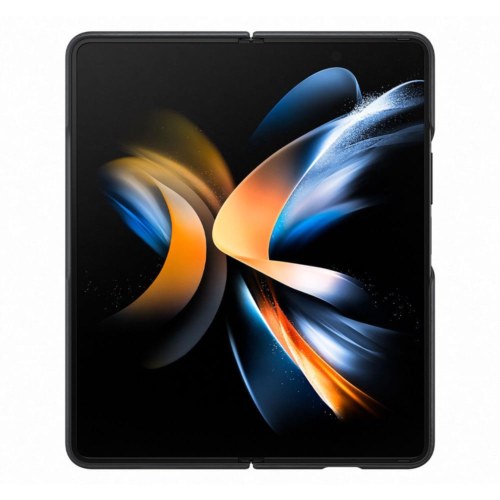 Samsung Galaxy Z Fold4 Leather Cover, Black