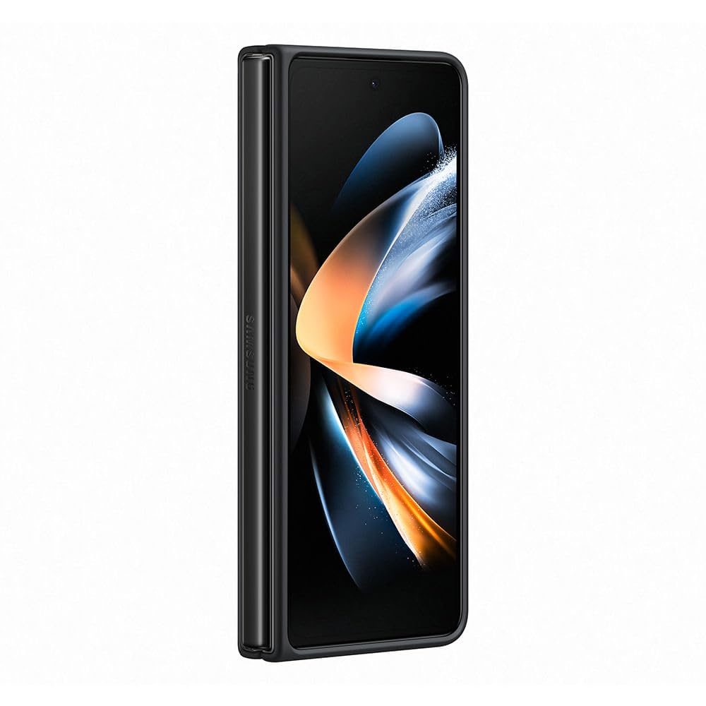 Samsung Galaxy Z Fold4 Leather Cover, Black