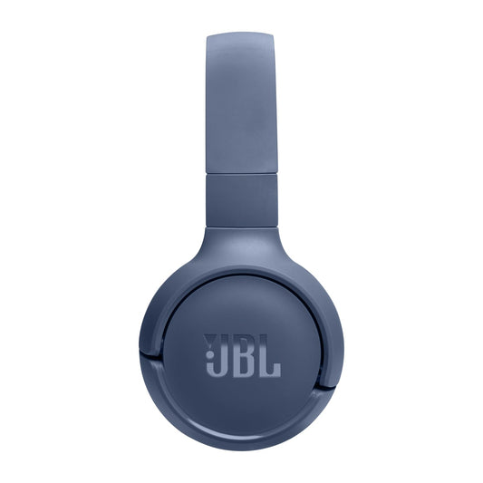 JBL Tune 520BT Wireless On-Ear Headphones, Pure Bass Sound, 57H Battery with Speed Charge, Hands-Free Call + Voice Aware, Multi-Point Connection, Lightweight and Foldable - Blue, JBLT520BTBLUEU