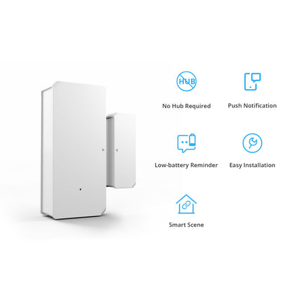 SONOFF DW2 Wi-Fi Wireless Door Window Sensor,APP Alert for Home Automation Wireless Alarm Security System, Compatible with IFTTT, Alexa, Google Home, No Gateway Required.