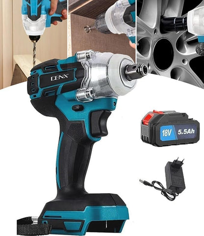 DENX Multifunctional Electric Drill, Model DX2568, 2000 RPM Speed, 12.8mm Chuck Size, 1660r/min Impulse Frequency, Wired Design, Ideal for DIY and Home Projects