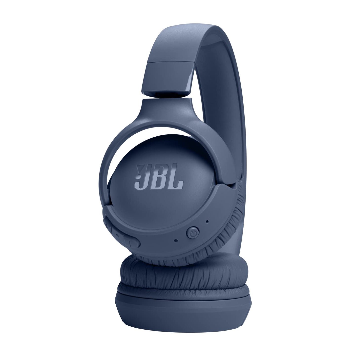 JBL Tune 520BT Wireless On-Ear Headphones, Pure Bass Sound, 57H Battery with Speed Charge, Hands-Free Call + Voice Aware, Multi-Point Connection, Lightweight and Foldable - Blue, JBLT520BTBLUEU