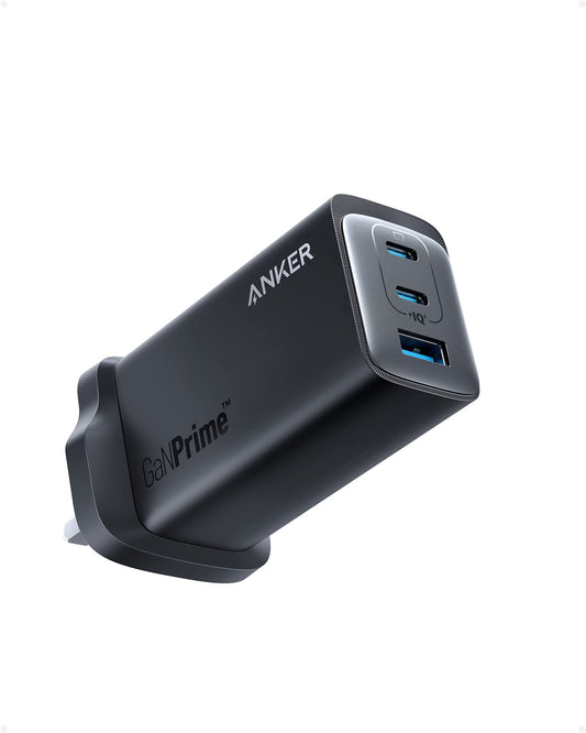 Anker USB C Plug, 737 Charger GaNPrime 120W, PPS 3-Port Fast Wall Charger for MacBook Pro/Air, iPad Pro, Galaxy S22/S21, Dell XPS 13, Note 20/10+, iPhone 16/16 Pro/16 Plus /16 Pro Max, and More