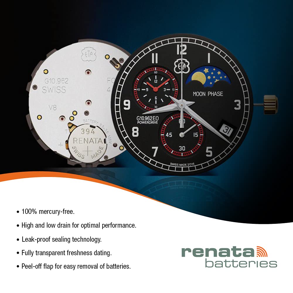 Renata Silver Oxide Watch Battery For 379 Button Cell