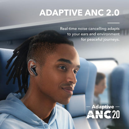 soundcore by Anker Liberty 4 NC Adaptive Noise Cancelling Earbuds, 98.5% Noise Reduction to Ears and Environment, Hi-Res Sound, 50H Battery, Wireless Charging, Bluetooth 5.3