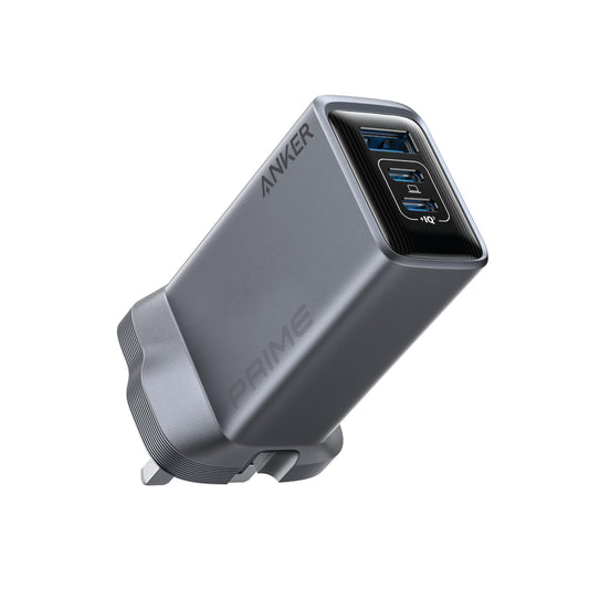 Anker Prime 100W USB C Charger, 3-Port Foldable and Compact GaN Charger, For MacBook Pro/Air, iPad Pro, iPhone 17/16 Series, Galaxy S24/S23, Huawei, Pixelbook, Apple Watch, Xiaomi, Vivo and More