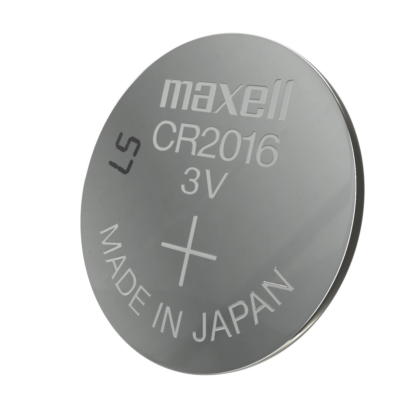Maxell Micro Lithium Cell Battery CR2016 for Watches and Electronics 5 Pack