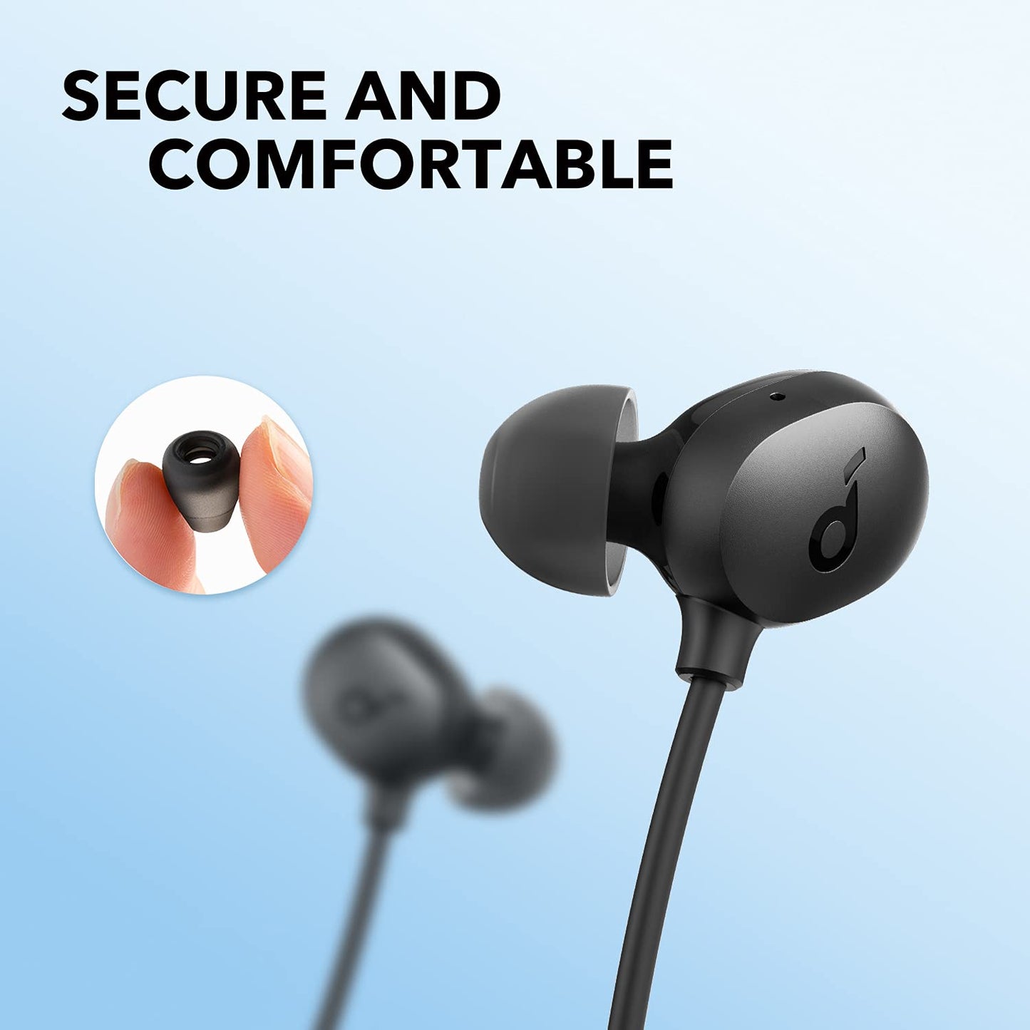 Soundcore by Anker Life U2i Wireless Neckband Headphones, 10mm Drivers with BassUp Technology, 24H Playtime, AI-Enhanced Calls, Foldable and Lightweight, IPX5 Water-Resistant, Secure Fit, Bluetooth 5