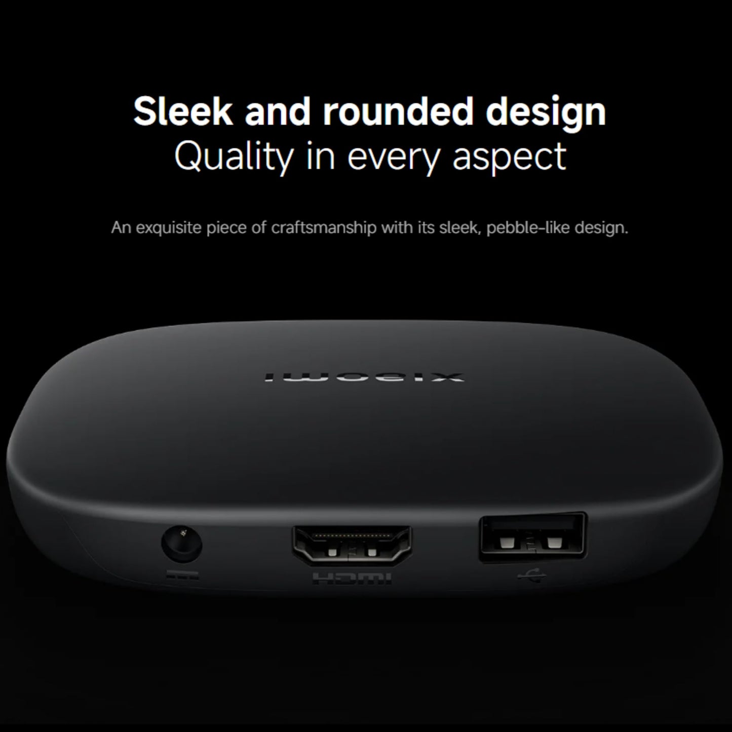 Xiaomi TV Box S 3rd Gen - 4K UHD, Google TV, 32GB Memory, Dolby Vision & Atmos, WiFi 6, HDMI 2.1, Fast Streaming, Compact and Powerful