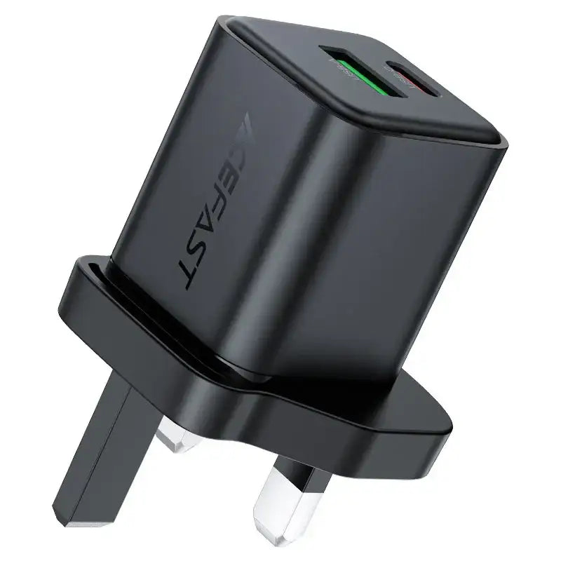 Fast Charge Wall Charger A127 PD30W GaN (1xUSB-A+1xUSB-C) UK