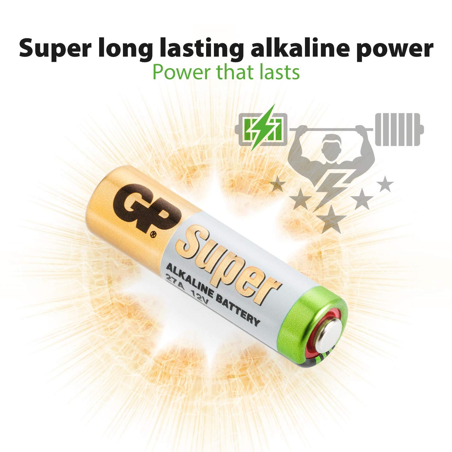 GP 27A (MN27) High Voltage Battery - Card of 5 pieces