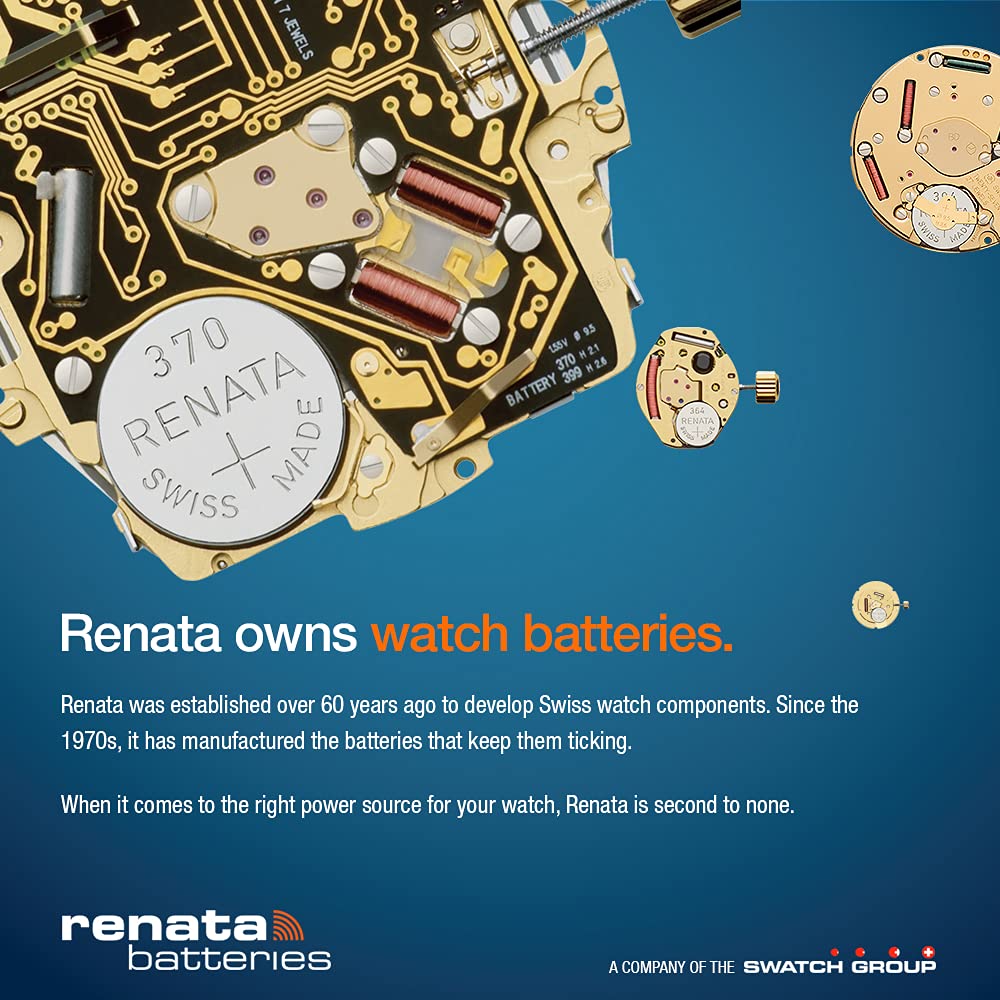 Renata Silver Oxide Watch Battery For 379 Button Cell