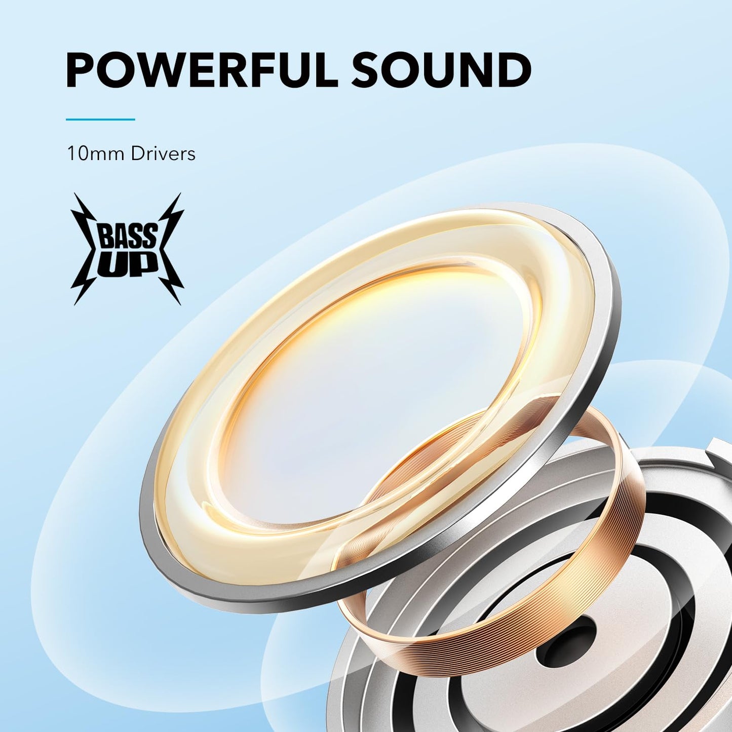 Soundcore by Anker Life U2i Wireless Neckband Headphones, 10mm Drivers with BassUp Technology, 24H Playtime, AI-Enhanced Calls, Foldable and Lightweight, IPX5 Water-Resistant, Secure Fit, Bluetooth 5
