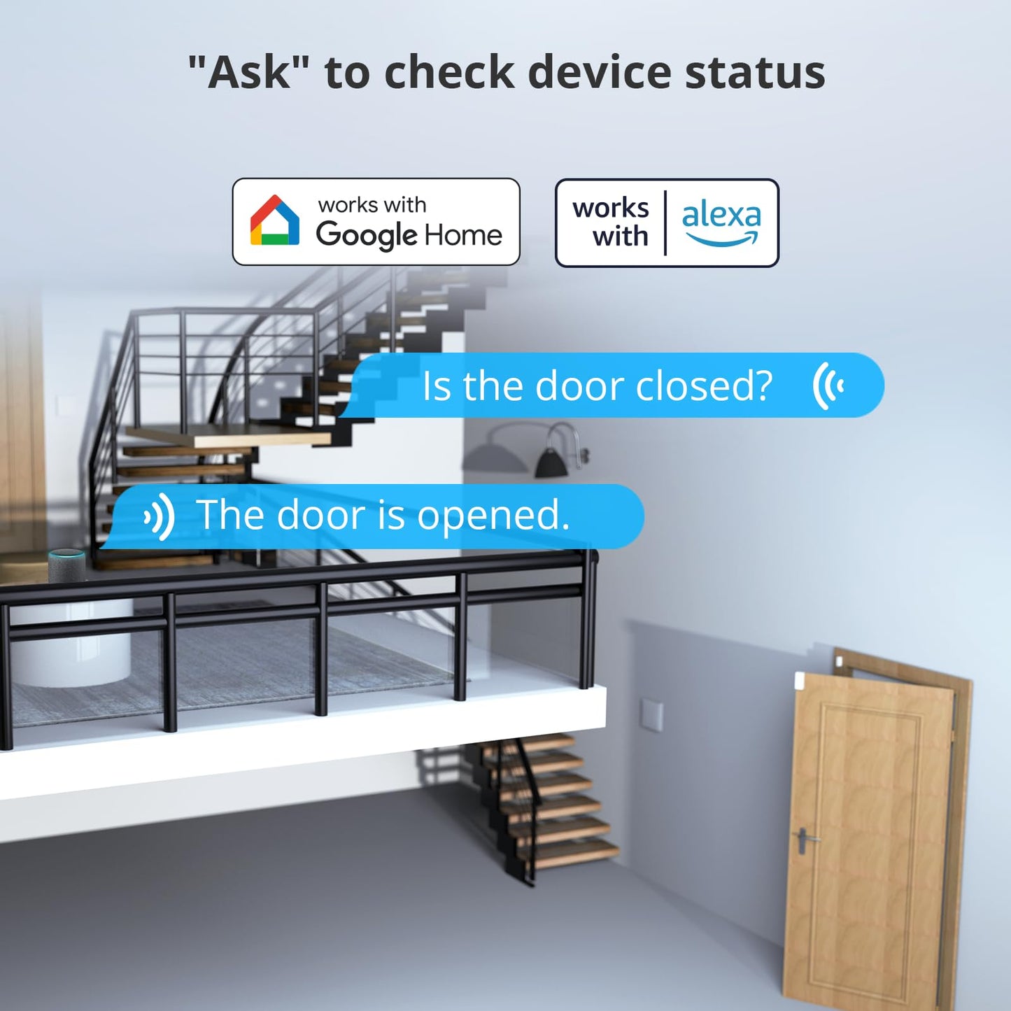 SONOFF DW2 Wi-Fi Wireless Door Window Sensor,APP Alert for Home Automation Wireless Alarm Security System, Compatible with IFTTT, Alexa, Google Home, No Gateway Required.