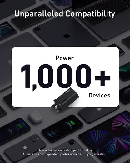 Anker USB C Plug, 737 Charger GaNPrime 120W, PPS 3-Port Fast Wall Charger for MacBook Pro/Air, iPad Pro, Galaxy S22/S21, Dell XPS 13, Note 20/10+, iPhone 16/16 Pro/16 Plus /16 Pro Max, and More
