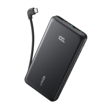 Anker Zolo Powerbank 10000mAh 22.5W Fast Charging Power Bank with Built-in USB-C Cable A110D