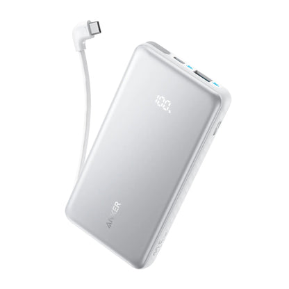 Anker Zolo Powerbank 10000mAh 22.5W Fast Charging Power Bank with Built-in USB-C Cable A110D