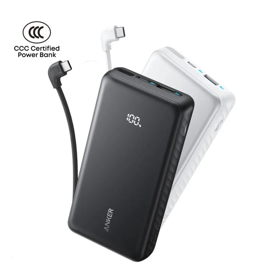 Anker Zolo Powerbank 20000mAh 22.5W Fast Charging Power Bank with Built-in USB-C Cable [CCC Certified] A110E
