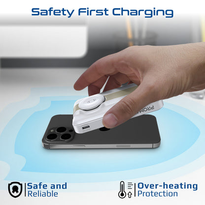 Ultra-Compact 3 in 1 MagSafe Compatible Wireless Charging Power Bank