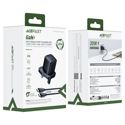 Fast Charge Wall Charger A132 PD30W GaN (1xUSB-C) UK