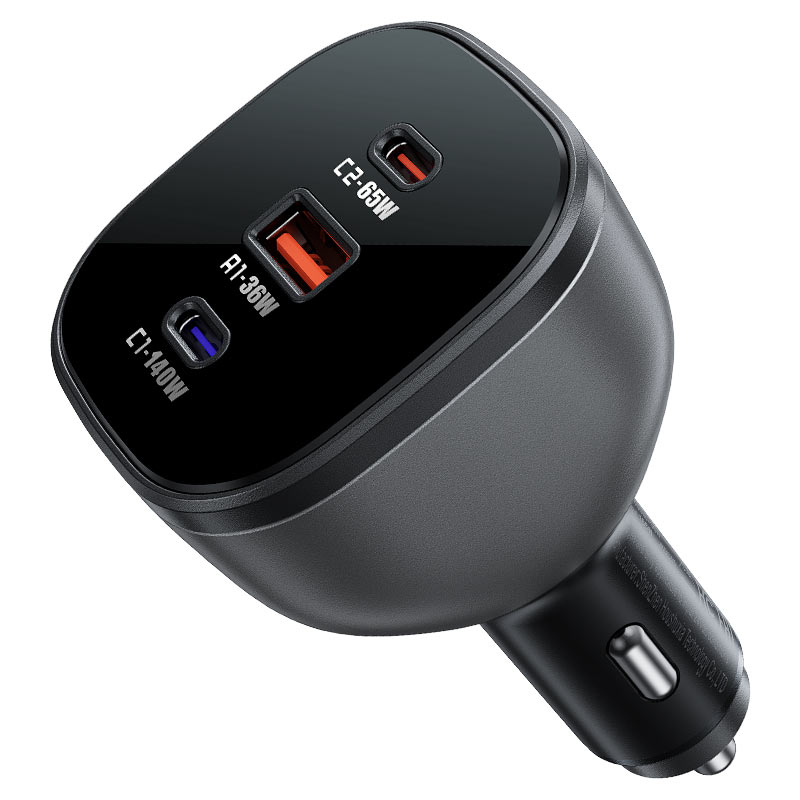 Fast Charge Car Charger B14 165W PD31 (2xUSB-C + 1xUSB-A)