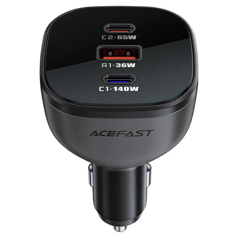 Fast Charge Car Charger B14 165W PD31 (2xUSB-C + 1xUSB-A)
