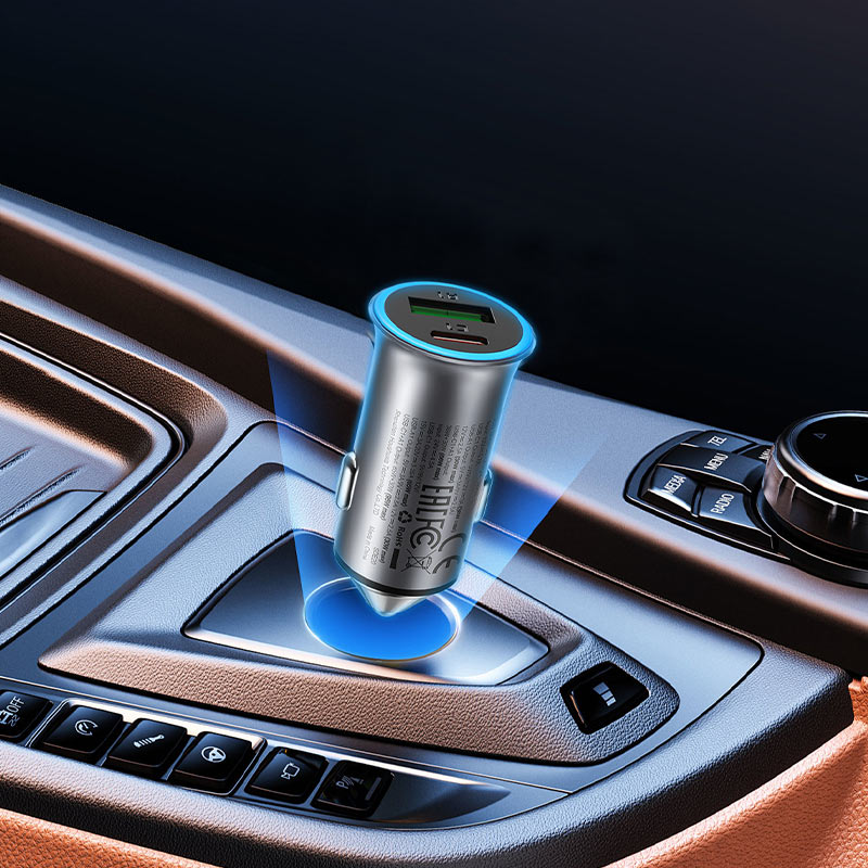 Fast Charge Car Charger B16 95W (1xUSB-C + 1xUSB-A)