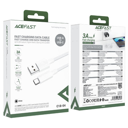 Charging Data Cable C18-04 USB-A to USB-C