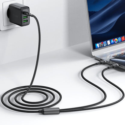 Charging Data Cable C22-02 USB-C to 2xUSB-C 100W