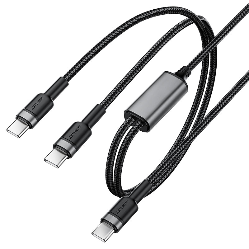 Charging Data Cable C22-02 USB-C to 2xUSB-C 100W