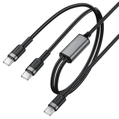 Charging Data Cable C22-02 USB-C to 2xUSB-C 100W