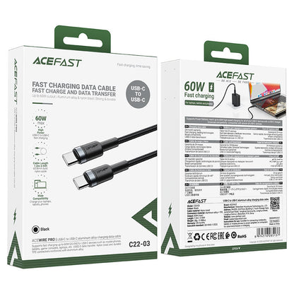 Charging Data Cable C22-03 USB-C to USB-C 60W