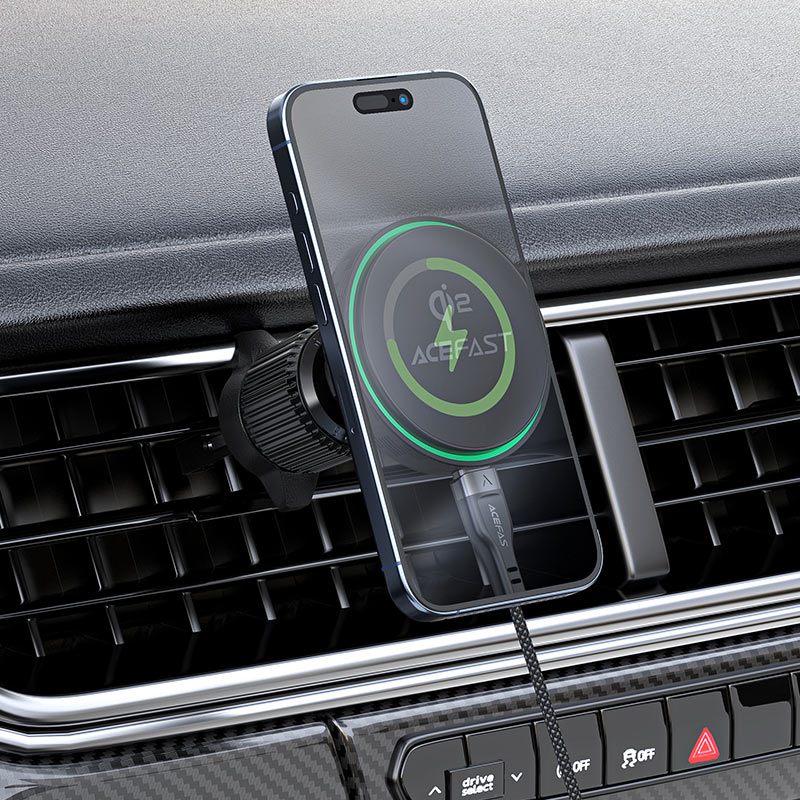 Fast Qi2 Wireless Charger Magnetic Car Holder D33