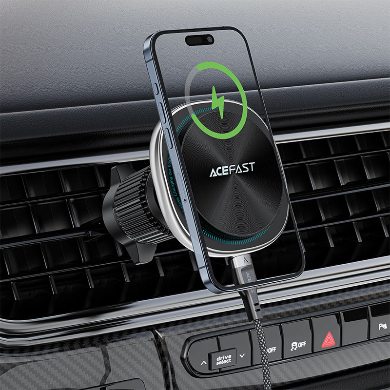 Fast Wireless Charger Magnetic Car Holder D41