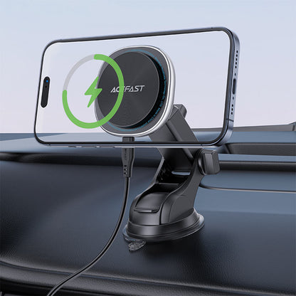 Fast Wireless Charger Magnetic Car Holder D42