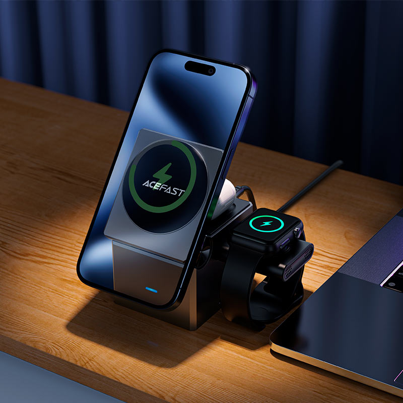 Fast Wireless Charger Desktop Holder E18