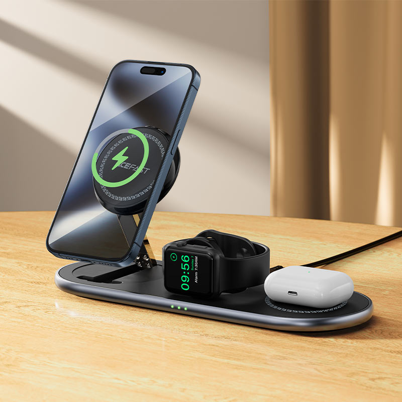 Fast Qi2 Wireless Charger Desktop Holder E19