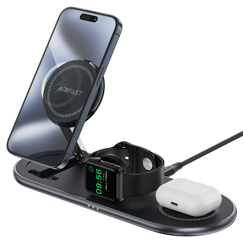Fast Qi2 Wireless Charger Desktop Holder E19