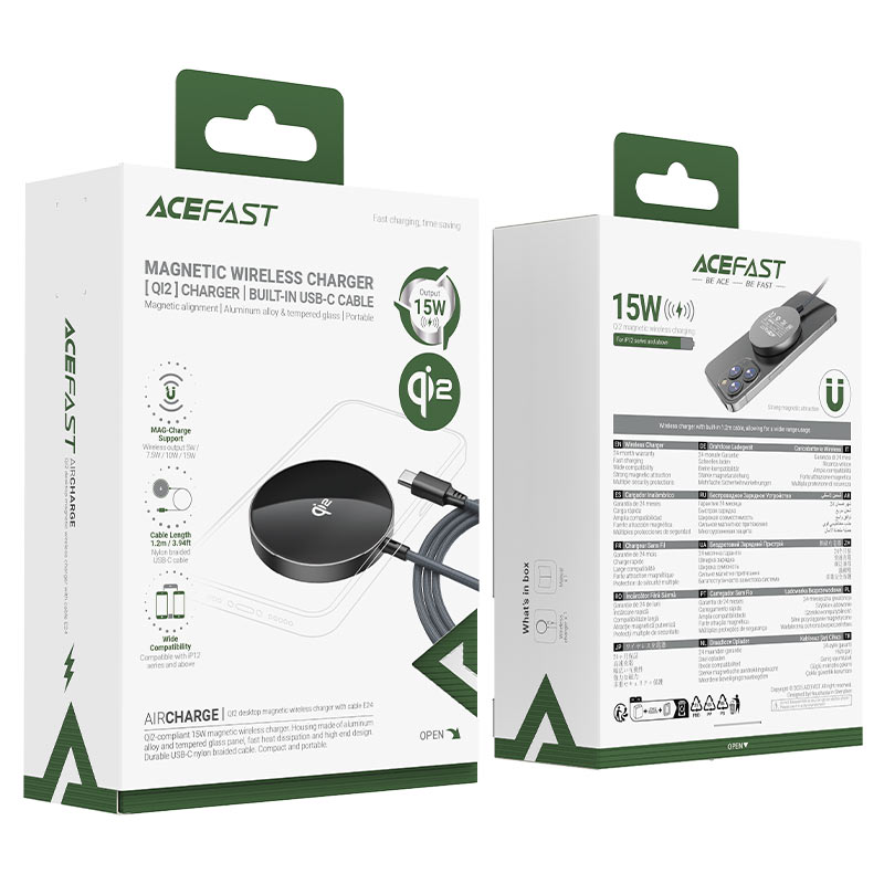 Fast Qi2 Magnetic Wireless Charger E24