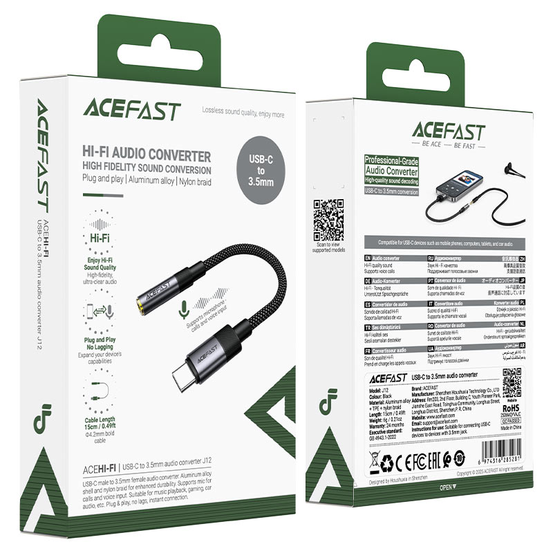 Audio converter J12 USB-C to 35mm female