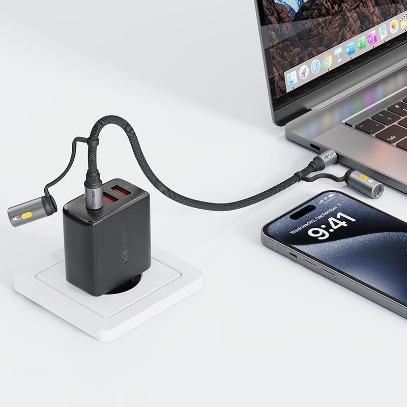 Charging Data Cable J4 USB-C   LED light   cigarette lighter