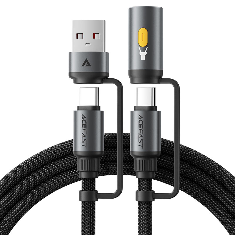 Charging Data Cable J5 USB-C to USB-A   LED light