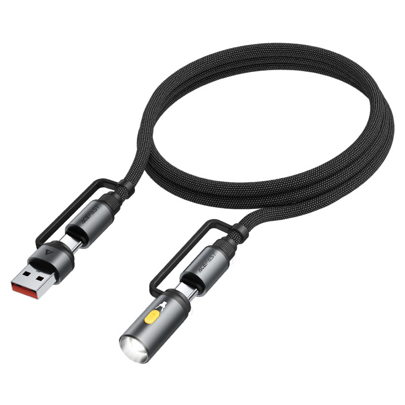 Charging Data Cable J5 USB-C to USB-A   LED light